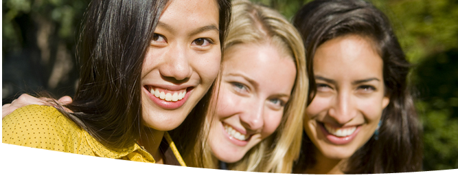 Three Women Smiling